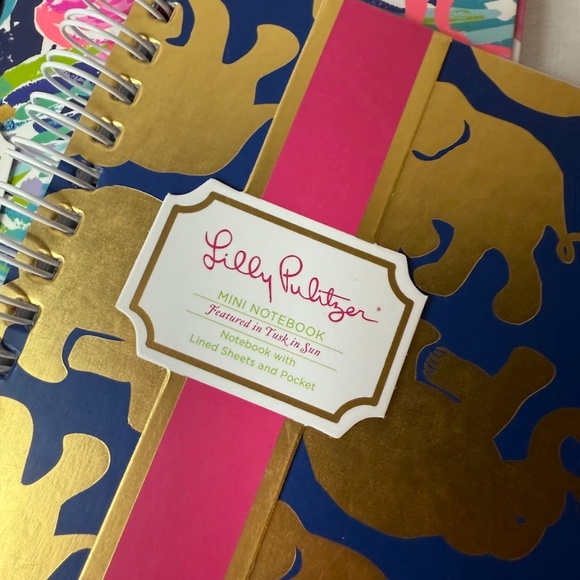 Lilly Pulitzer Stationary Lot Notebooks Planner Workout Planner Sticky Notes - Picture 3 of 6